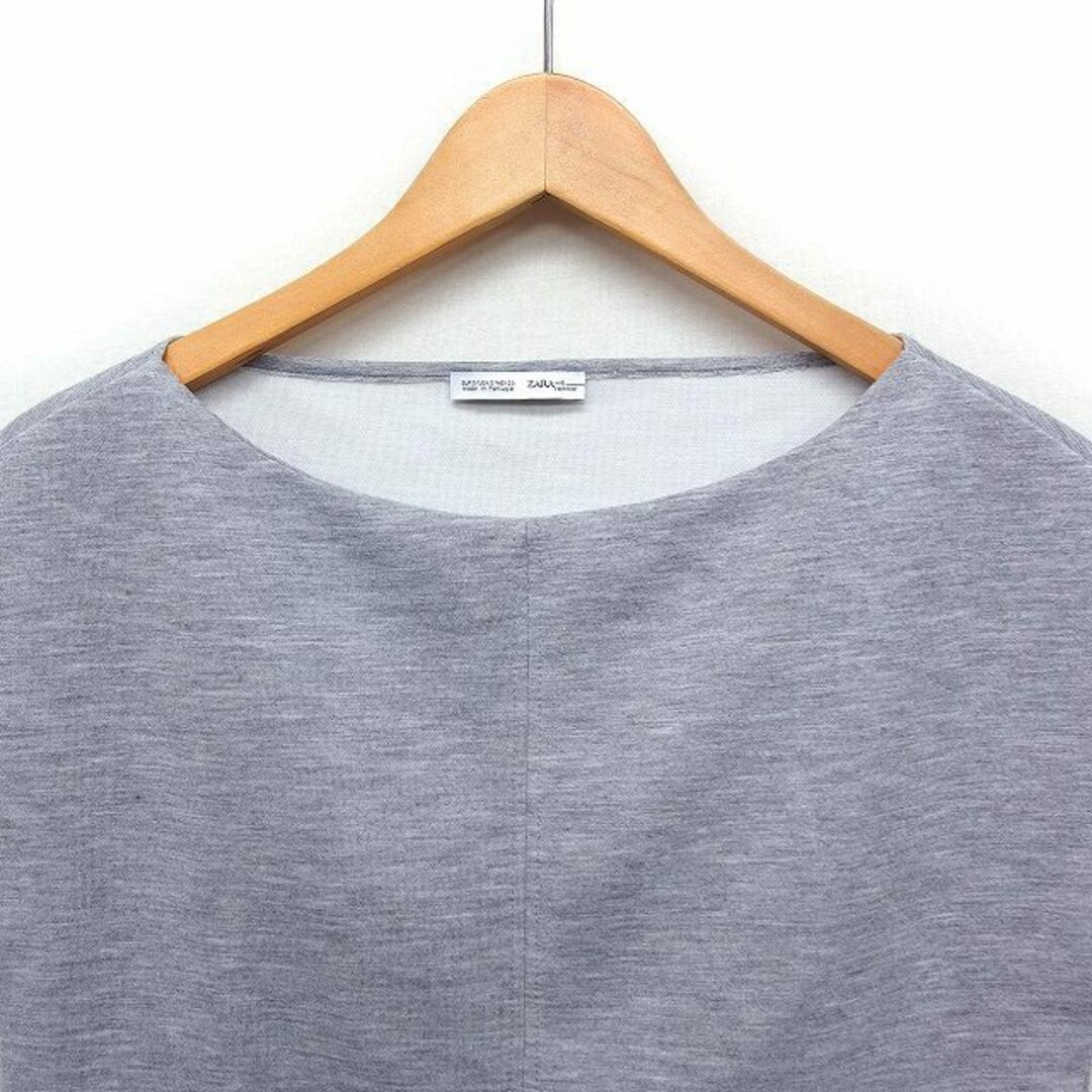 ZARA(ザラ)のザラ ZARA フレンチスリーブ カットソー Tシャツ ボートネック S  レディースのトップス(その他)の商品写真