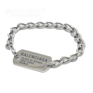 バレンシアガ(Balenciaga)のバレンシアガ TAGS BRACELET ブレスレット アンティークシルバー 7(ブレスレット/バングル)