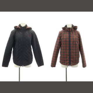 フレッドペリー(FRED PERRY)のフレッドペリー リバーシブルジャケット 中綿 ジップアップ チェック フード S(その他)