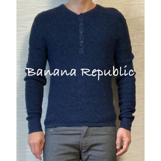 バナナリパブリック(Banana Republic)の【Banana Republic】Long T-Shirt /Navy/XS(Tシャツ/カットソー(七分/長袖))