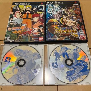 プレイステーション2(PlayStation2)のワンピース グランドバトル !3他JUMP系ソフト４本セット(家庭用ゲームソフト)