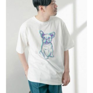 アーバンリサーチアイテムズ(URBAN RESEARCH ITEMS)の新品　アイテムズ　アーバンリサーチ　プリントTシャツ ブルドック(Tシャツ/カットソー(七分/長袖))