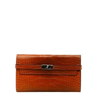 エルメス(Hermes)のエルメス ケリーウォレット ロングディプライアント 長財布 アリゲーター レディース HERMES 【228-40508】(財布)