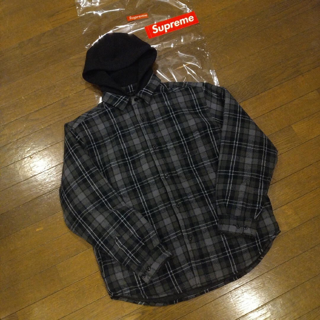 Supreme - Supreme Tartan Flannel Hooded Shirtの通販 by rewolf's