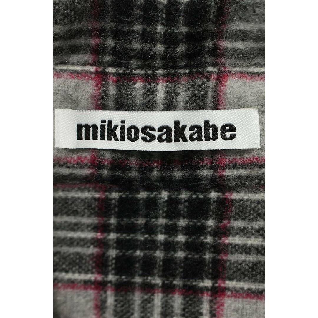 MIKIO SAKABE(ミキオサカベ)のミキオ サカベ  MSAW23B071 パッド入りチェック長袖シャツ レディース FREE レディースのトップス(シャツ/ブラウス(長袖/七分))の商品写真