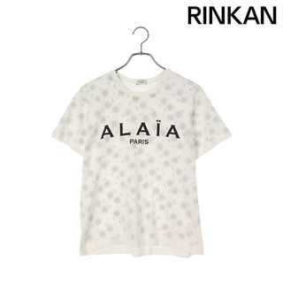 アライア ALAIA  OC9U000RT193 ロゴフラワープリントTシャツ レディース XL(Tシャツ(半袖/袖なし))