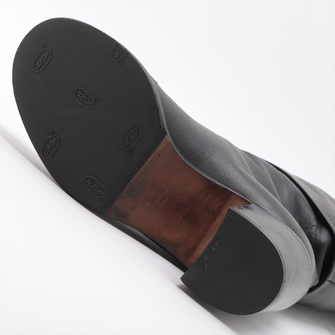 CHANEL(シャネル)のシャネル ココマーク レザー 36 ブラック レディース ブーツ レディースの靴/シューズ(ブーツ)の商品写真