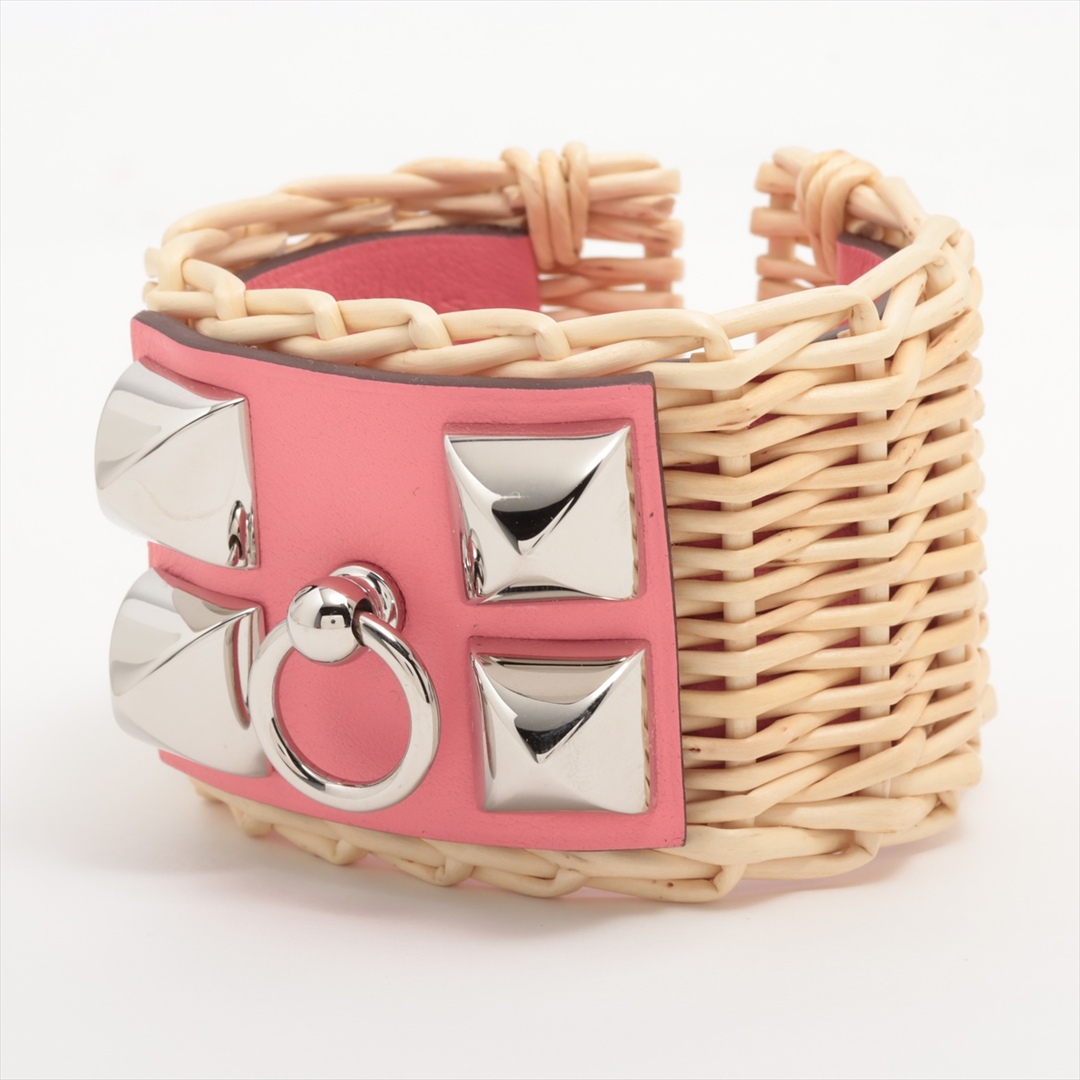 HERMES - エルメス コリエドシアン メドールピクニック ラタン×レザー  ナチュラル
