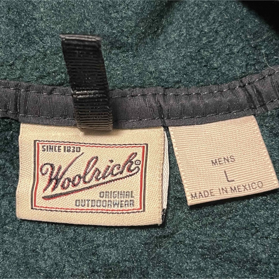 WOOLRICH(ウールリッチ)の【WOOLRICH】ウールリッチ ボタンフリース スナップTタイプ 深緑 メンズのジャケット/アウター(ブルゾン)の商品写真