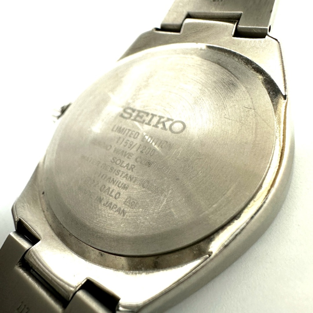 SEIKO(セイコー)のセイコー SEIKO ブライツ 7B27-0AL0  ソーラー電波 腕時計 チタン シルバー メンズの時計(腕時計(アナログ))の商品写真