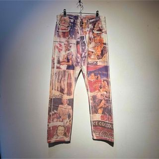 90s Levi's 501 リーバイス コカコーラ ペイント リメイク デニム(デニム/ジーンズ)