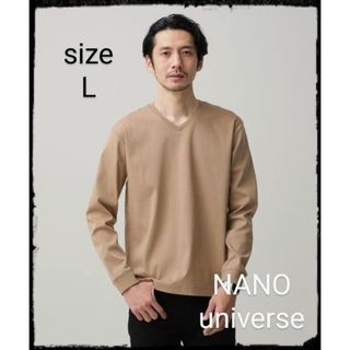 ナノユニバース(nano・universe)のNANO universe【美品】LB.04/アンチスメルVネックTシャツ 長袖(Tシャツ/カットソー(七分/長袖))