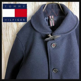 トミーヒルフィガー(TOMMY HILFIGER)の【人気XLサイズ】トミーヒルフィガー☆ウールジャケット アメカジ ネイビー(テーラードジャケット)