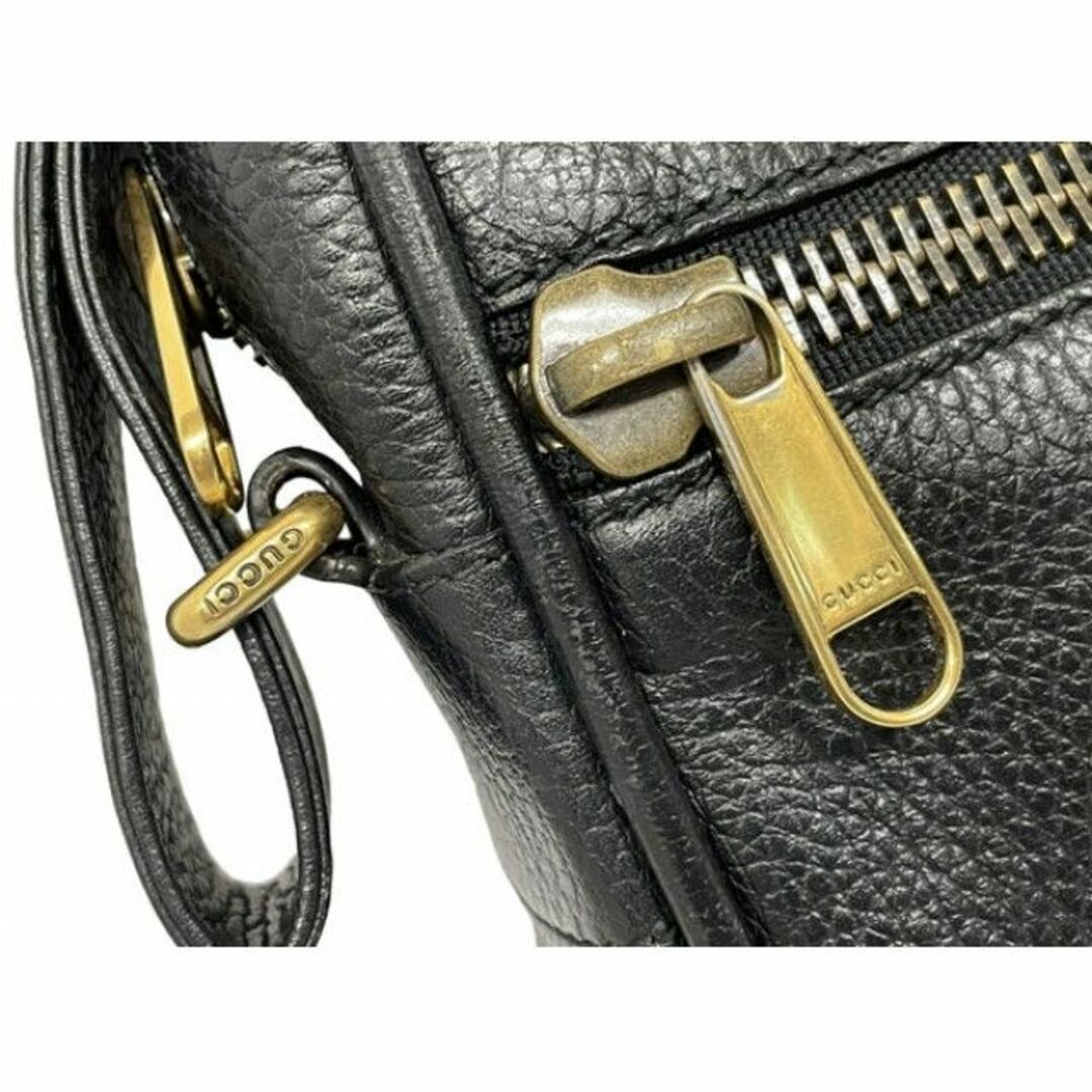 Gucci(グッチ)のグッチ グッチプリント ショルダーバッグ ポートフォリオ ブラック 黒 メンズ メンズのバッグ(ショルダーバッグ)の商品写真