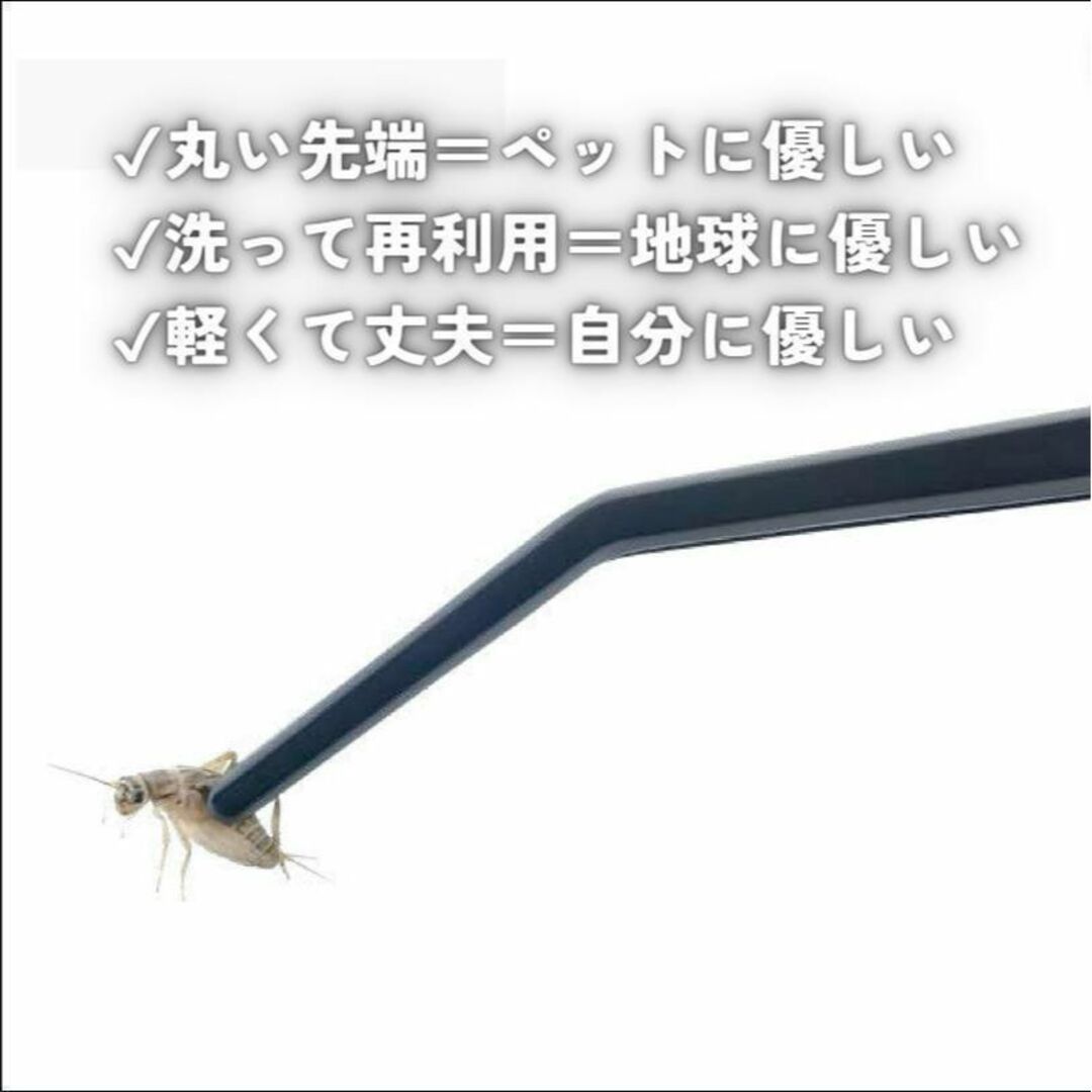 爬虫類ピンセット 餌やり・メンテナンス用 掴みやすいステンレス製 その他のペット用品(爬虫類/両生類用品)の商品写真