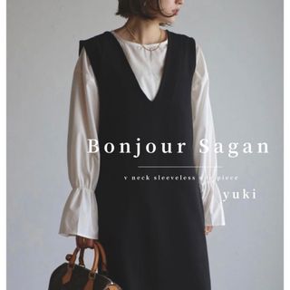 ボンジュールサガン(BONJOUR SAGAN)の【新品/タグ付き】Bonjour Sagan Vネックノースリワンピース(ロングワンピース/マキシワンピース)