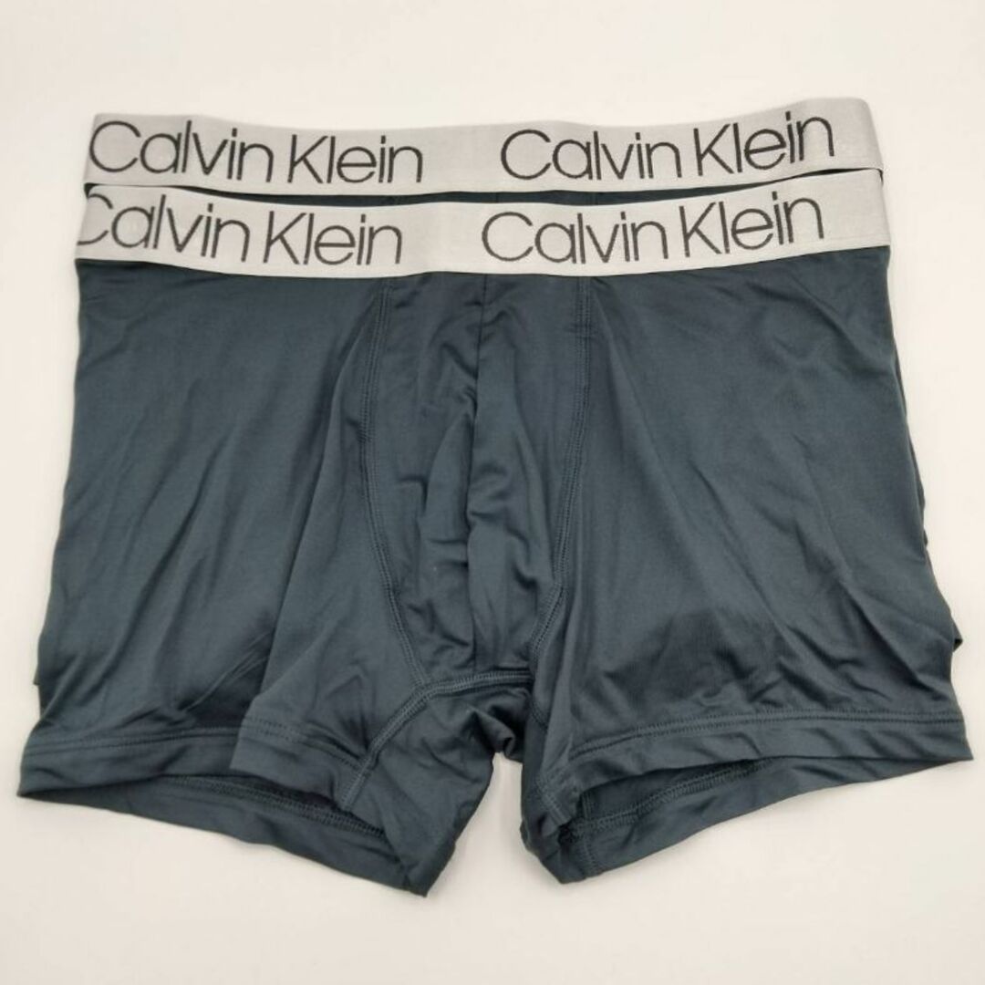 Calvin Klein(カルバンクライン)の【Lサイズ】カルバンクライン ローライズボクサー グリーン 2枚 NP22130 メンズのアンダーウェア(ボクサーパンツ)の商品写真