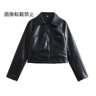 🍓3月新作🐤13630◆フェイクレザー PU ジャケット(ライダースジャケット)