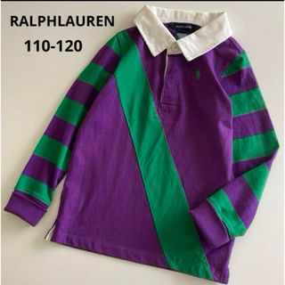 ラルフローレン(Ralph Lauren)のラルフローレン 長袖　襟付き　シャツ　ボーダー　ライン　春　秋(Tシャツ/カットソー)