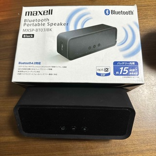 マクセル(maxell)のmaxell Bluetooth搭載ポータブルスピーカー MXSP-BT03JB(スピーカー)