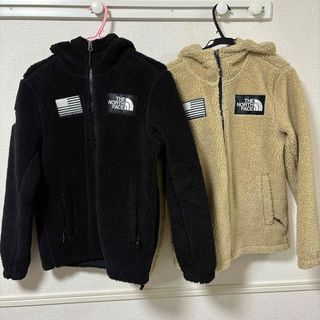 ザノースフェイス(THE NORTH FACE)のthe North Face ボア  アウター  ベージュ ブラック 2点セット(その他)