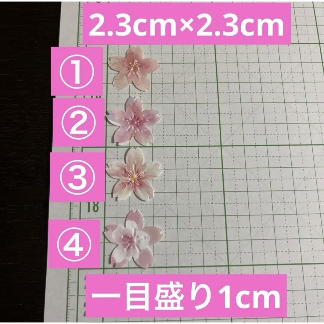 ハンドメイド品デザインペーパー　桜の花　 エンボスパンチさくらスモール　800枚 ハンドメイドの素材/材料(各種パーツ)の商品写真