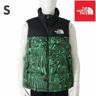 ノースフェイス(THE NORTH FACE) ダウンベスト(メンズ)（グリーン