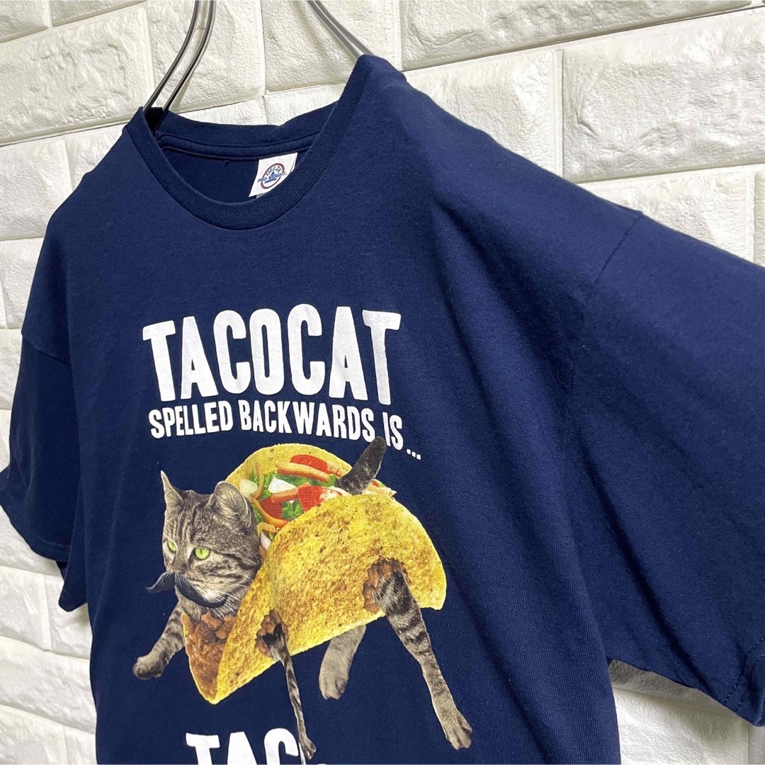 DELTA(デルタ)のデルタ　タコキャット　半袖Tシャツ　ネコ　タコスプリント　メンズLサイズ メンズのトップス(Tシャツ/カットソー(半袖/袖なし))の商品写真