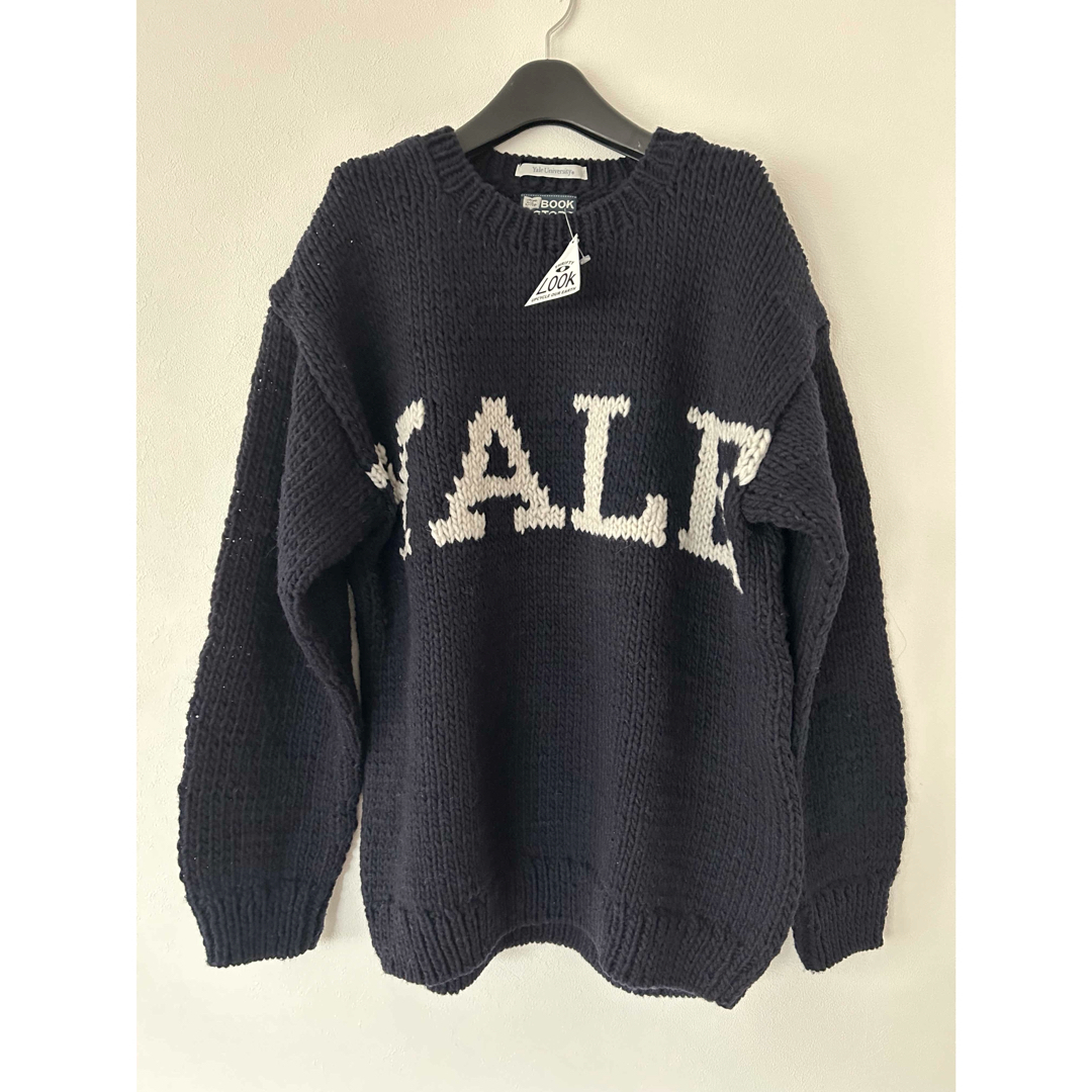 FRAMeWORK(フレームワーク)の新品イエールロゴセーターYALE WOOL HAND KNITTINGニット メンズのトップス(ニット/セーター)の商品写真