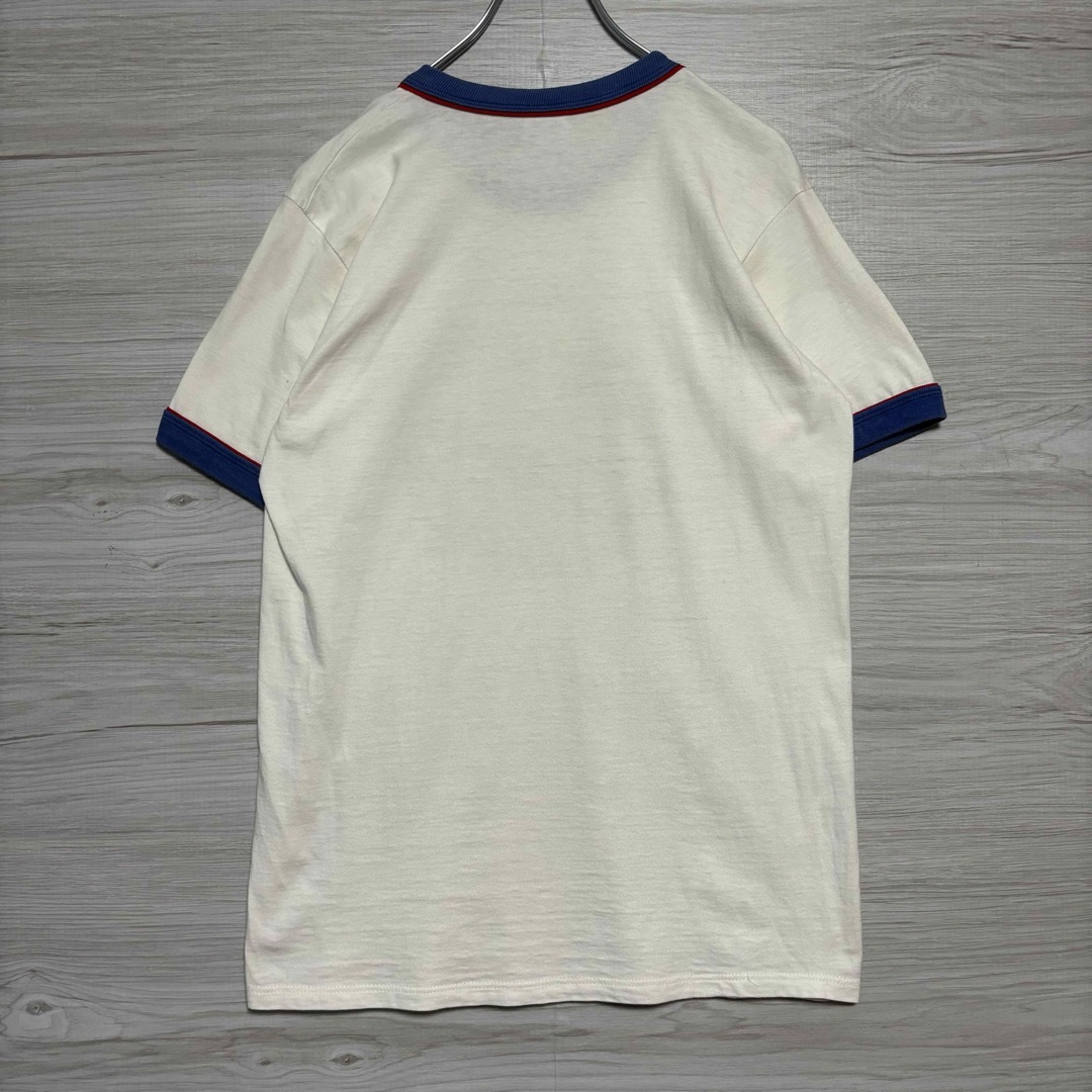 Disney(ディズニー)の【入手困難】ディズニー　Tシャツ　リンガー　スペマースマウンテン　80s レア メンズのトップス(Tシャツ/カットソー(半袖/袖なし))の商品写真