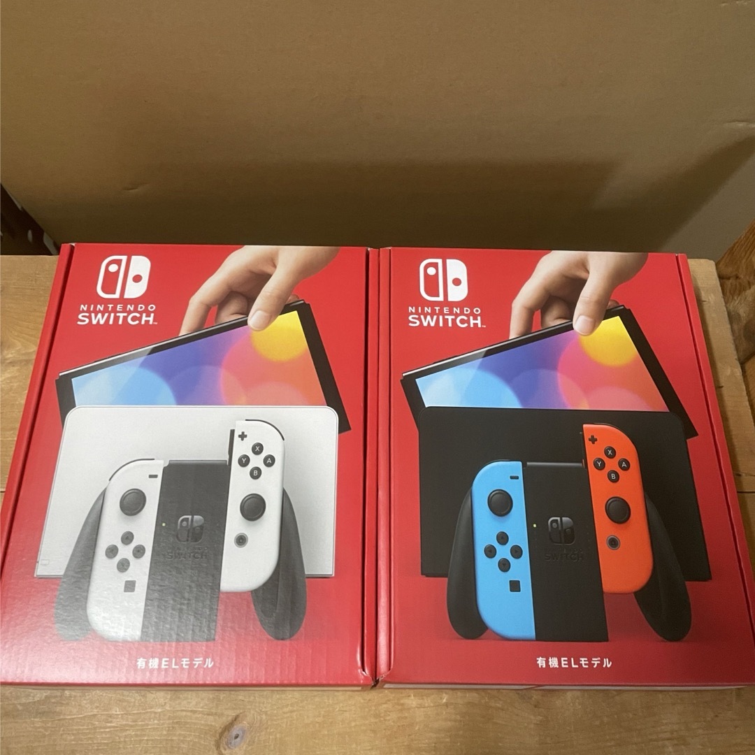 Nintendo Switch - ☆新品☆ Nintendo Switch ホワイト1台 ネオン1台の