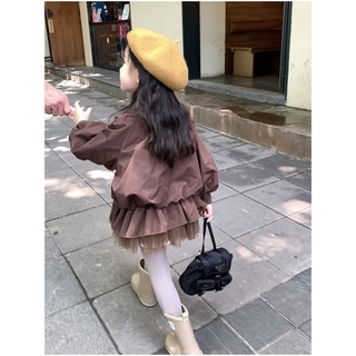 韓国子供服　女の子　ブルゾン　ペプラム　フレア　上着　ジャンパー ピンク　80(ジャケット/コート)