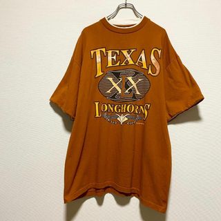 ヴィンテージ(VINTAGE)のアメリカ古着　90年代　テキサス大学　テキサスロングホーンズ　カレッジ　USA製(Tシャツ/カットソー(半袖/袖なし))