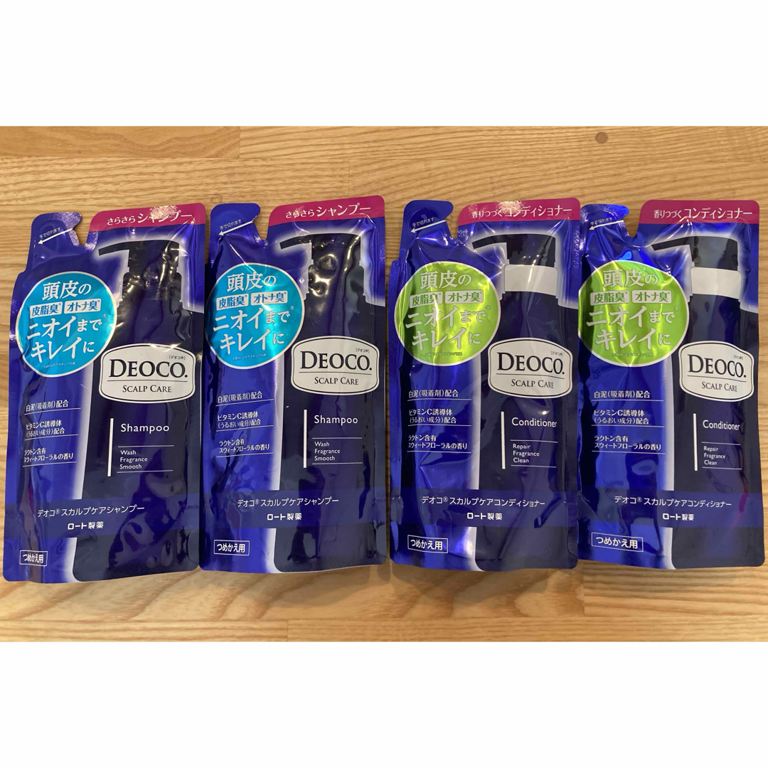 DEOCO（ROHTO）(デオコ)のロート製薬 デオコ スカルプケア 285ml 詰替　4個 コスメ/美容のヘアケア/スタイリング(シャンプー/コンディショナーセット)の商品写真