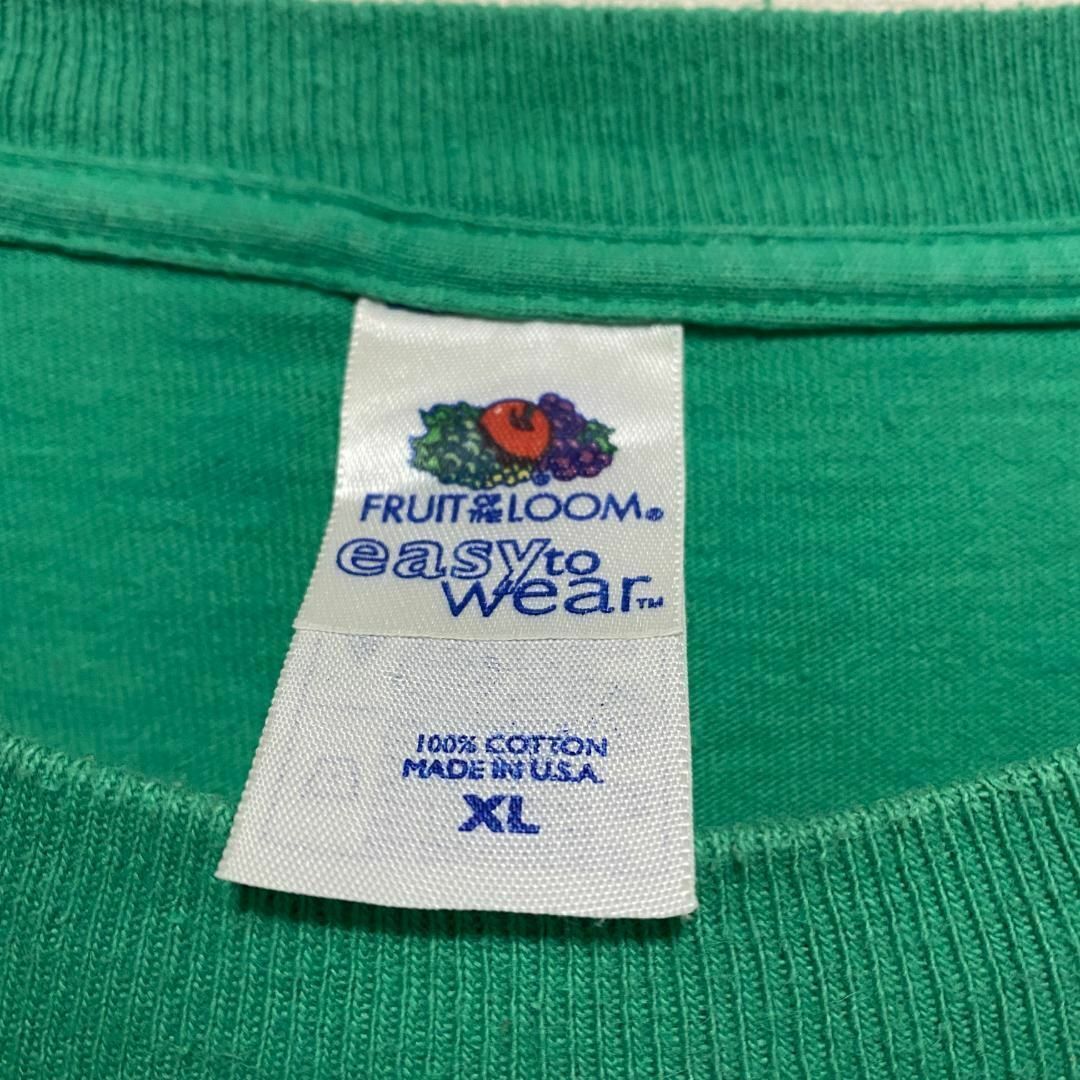 FRUIT OF THE LOOM(フルーツオブザルーム)のアメリカ古着　フルーツオブザルーム　USA製 プリント　半袖 Tシャツ E22 メンズのトップス(Tシャツ/カットソー(半袖/袖なし))の商品写真