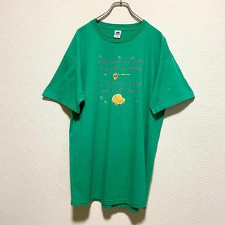 フルーツオブザルーム(FRUIT OF THE LOOM)のアメリカ古着　フルーツオブザルーム　USA製 プリント　半袖 Tシャツ E22(Tシャツ/カットソー(半袖/袖なし))