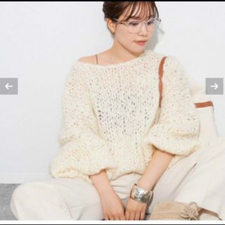 プラージュ(Plage)のPlage  プラージュ HAND KNIT ジャンボタムニット(ニット/セーター)