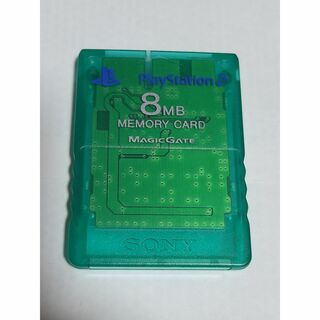 ソニー(SONY)のジャンク PS2 メモリカード 8MB クリアグリーン SONY 純正(その他)