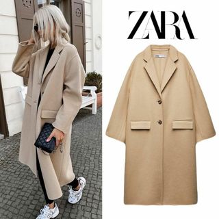 ZARA - ZARA ZW COLLECTION ダブルフェイス ウールブレンド コート