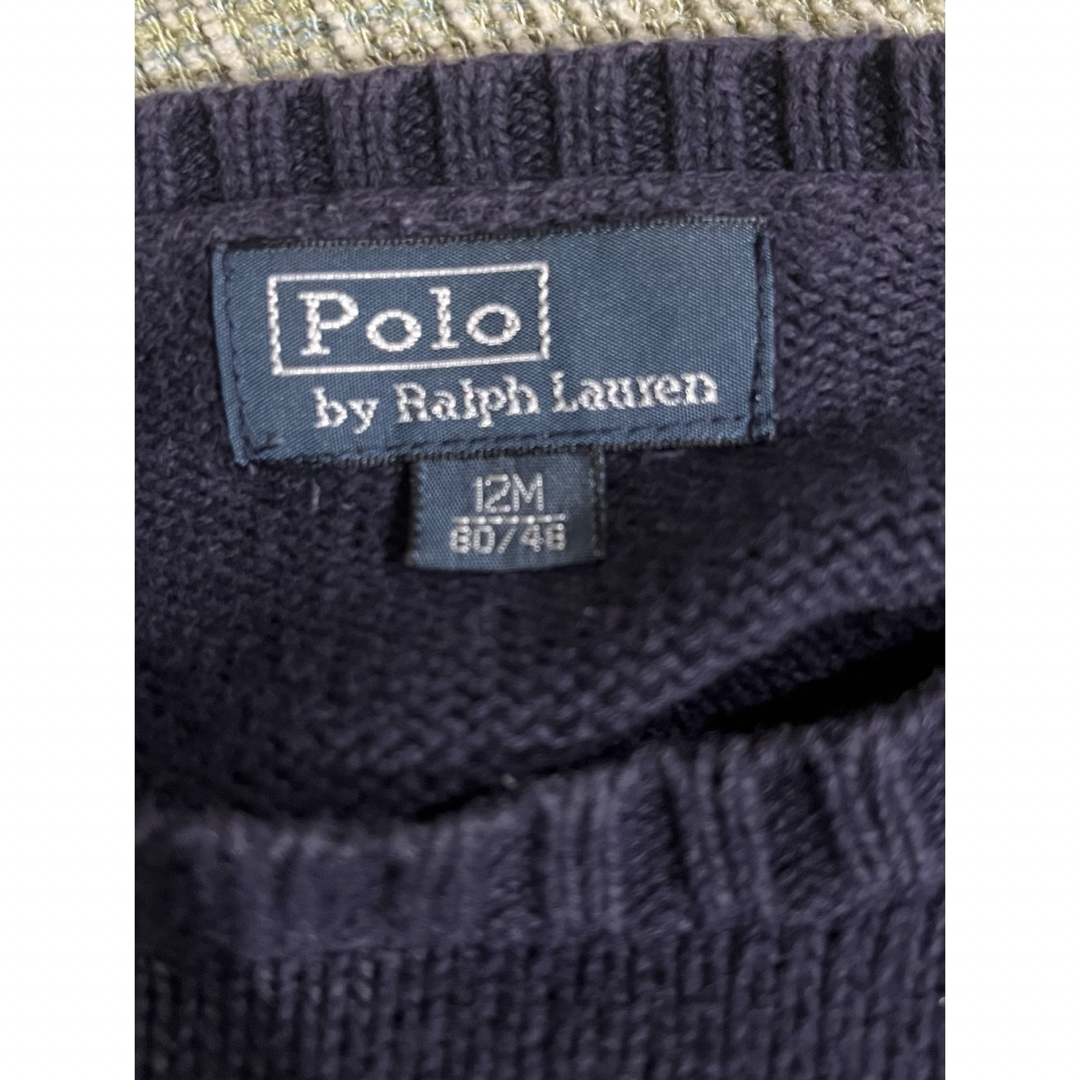 POLO RALPH LAUREN(ポロラルフローレン)のポロベア　ニット　12m 80  ラルフローレン キッズ/ベビー/マタニティのベビー服(~85cm)(ニット/セーター)の商品写真