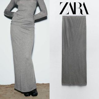 ザラ(ZARA)の11 ZARA ウールブレンド ミディスカート M(ロングスカート)