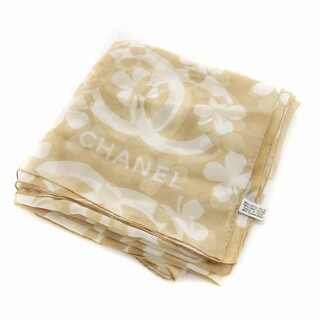 シャネル CHANEL スカーフ シルク ブラック×ホワイト×ピンク レディース 送料無料 h29599f