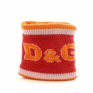 ディーアンドジー(D&G)のドルチェ&ガッバーナ D&G リストバンド ロゴ ニット生地 赤 オレンジ(その他)