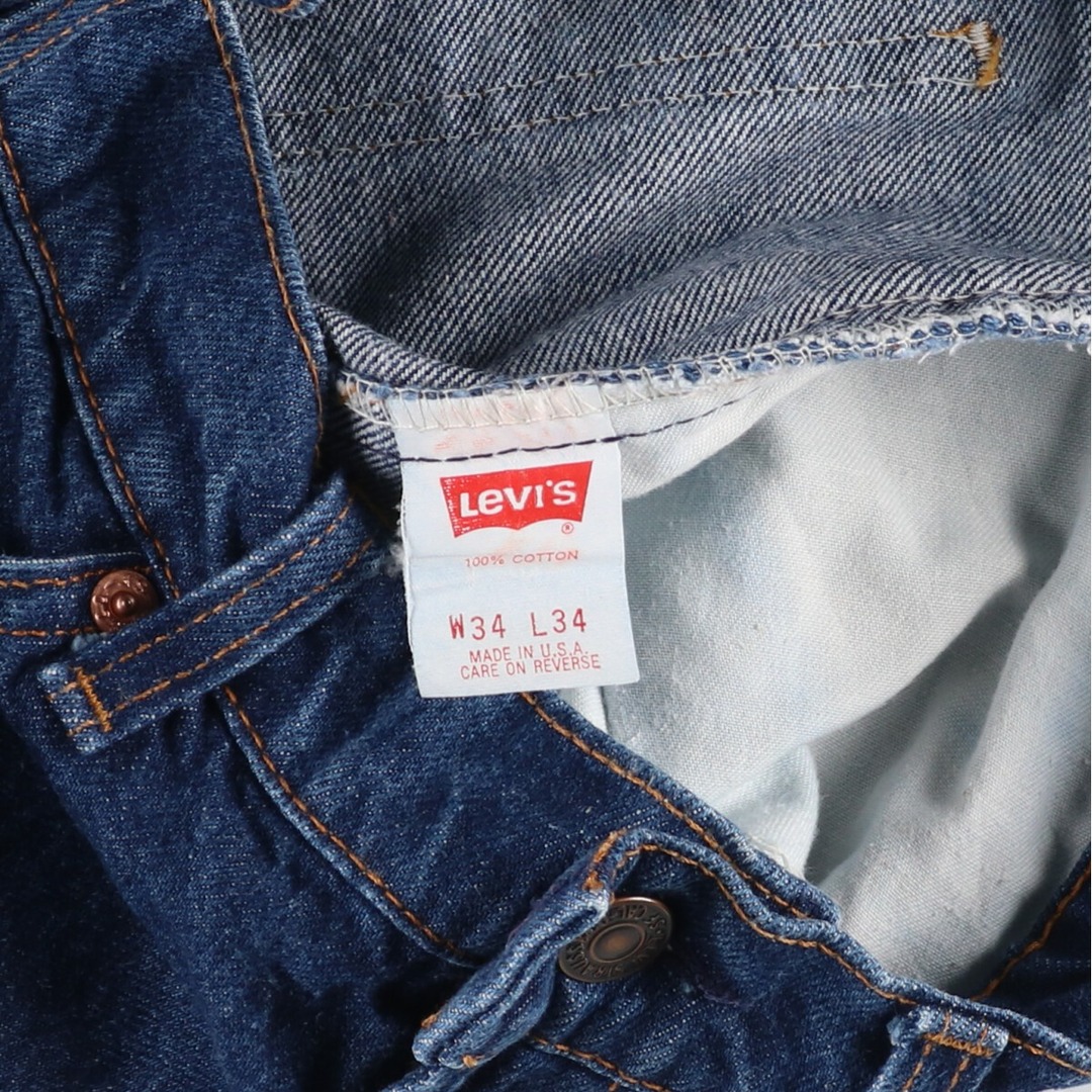 Levi's(リーバイス)の古着 濃紺 90年代 リーバイス Levi's 505 テーパードデニムパンツ USA製 メンズw33 ヴィンテージ /eaa424184 メンズのパンツ(デニム/ジーンズ)の商品写真