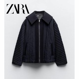 ザラ(ZARA)のZARA コントラストパフジャケット XS(ブルゾン)