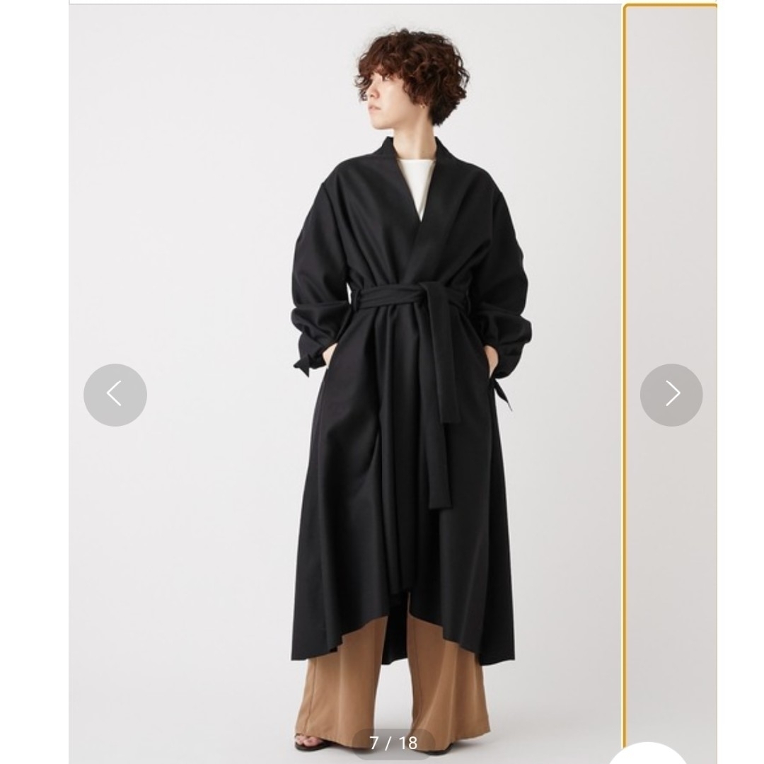L'Appartement DEUXIEME CLASSE(アパルトモンドゥーズィエムクラス)のSHAINA MOTE sage coat ドレープコート レディースのジャケット/アウター(ロングコート)の商品写真