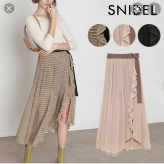 スナイデル(SNIDEL)のSNIDEL スナイデル  プリーツラップスカショーパン(ロングスカート)