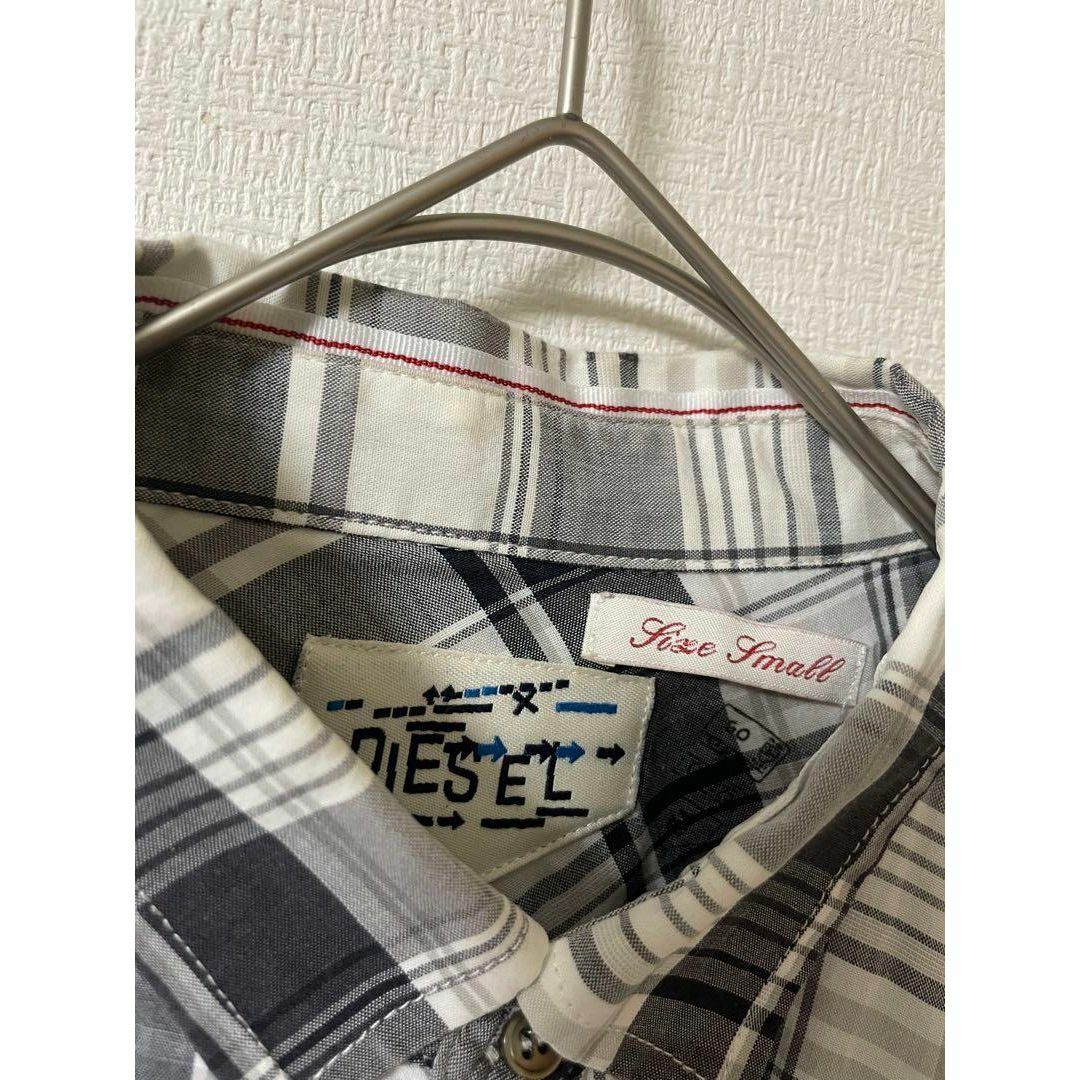 DIESEL(ディーゼル)のDIESEL ディーゼル　メンズ　長袖チェックシャツ　S メンズのトップス(シャツ)の商品写真