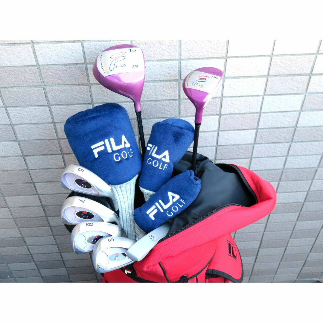 レディースゴルフセット FILA　1W FW　アイアン　パター　7本セット