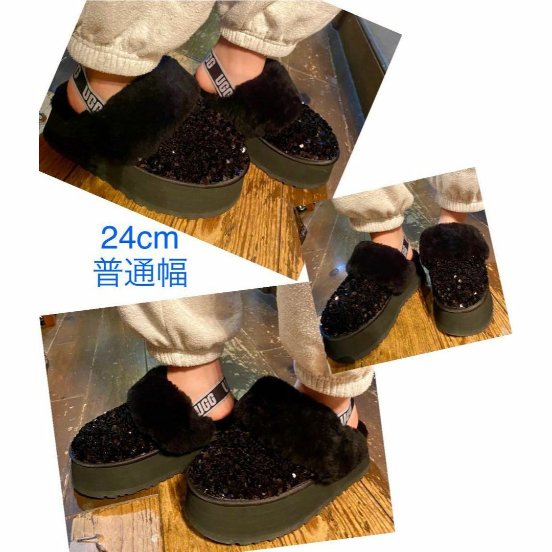 UGG(アグ)の完売しました。。。。✨激レア✨24✨UGG✨ファンケット✨チャンキー シークイン レディースの靴/シューズ(サンダル)の商品写真